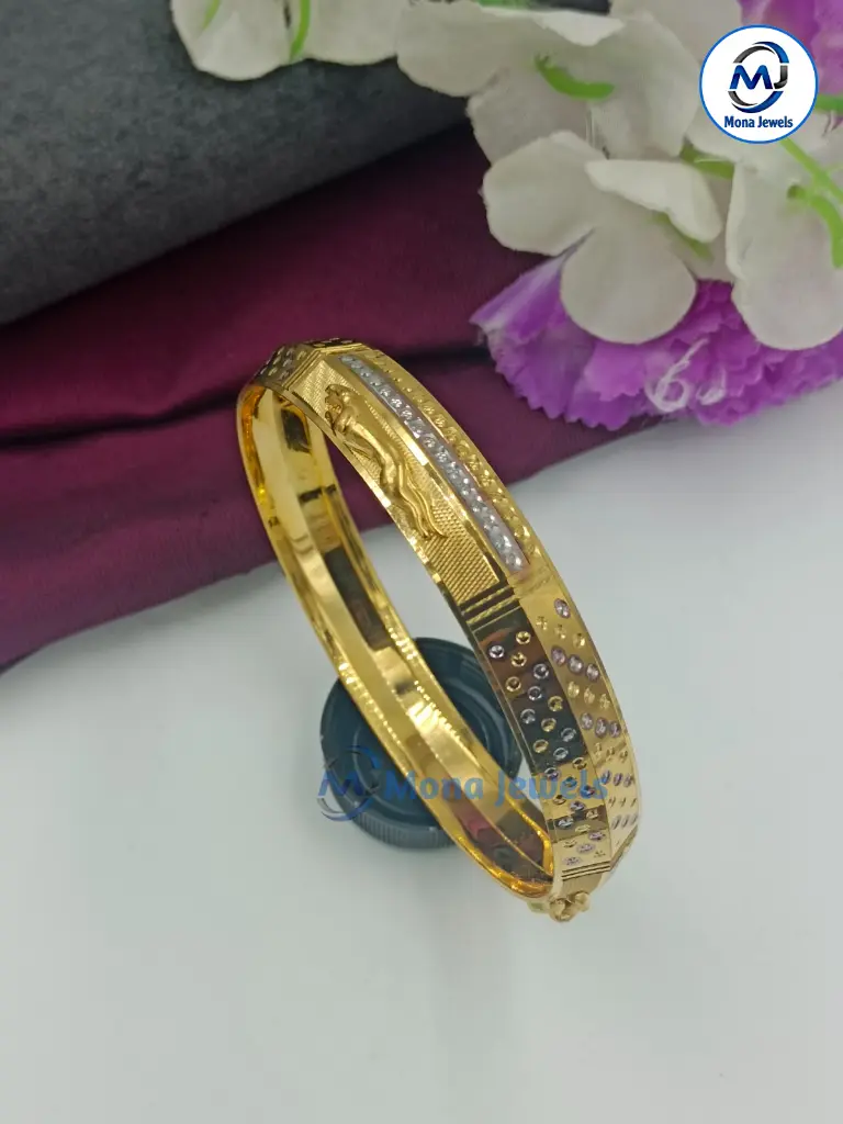 Jaguar Rhodium Punjabi Kada #005.webp