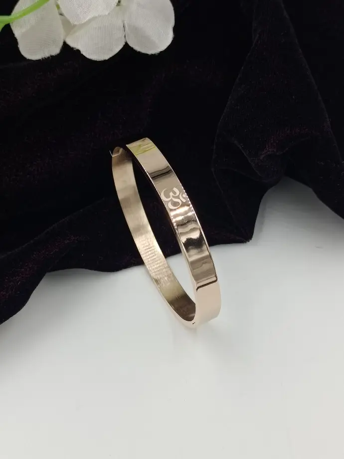 Gents SS Kada - Rose Gold