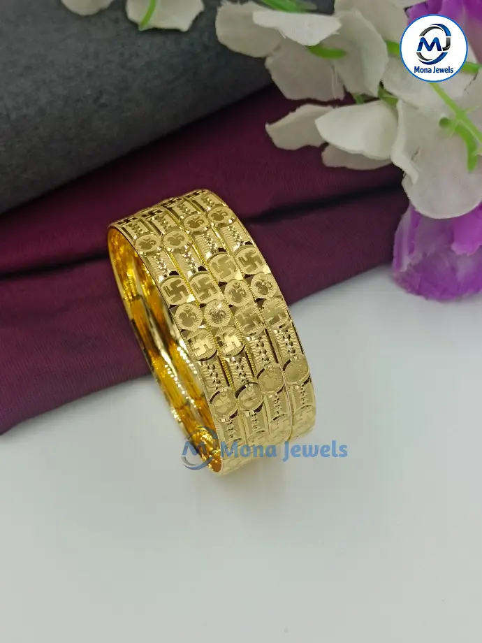4pc Machine Bangles