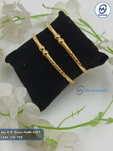 2pc A.D. Brass Kadli