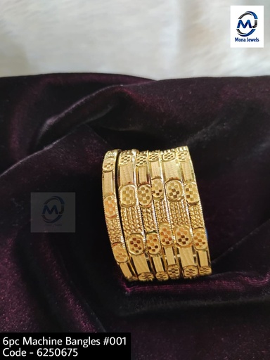 6pc Machine Bangles